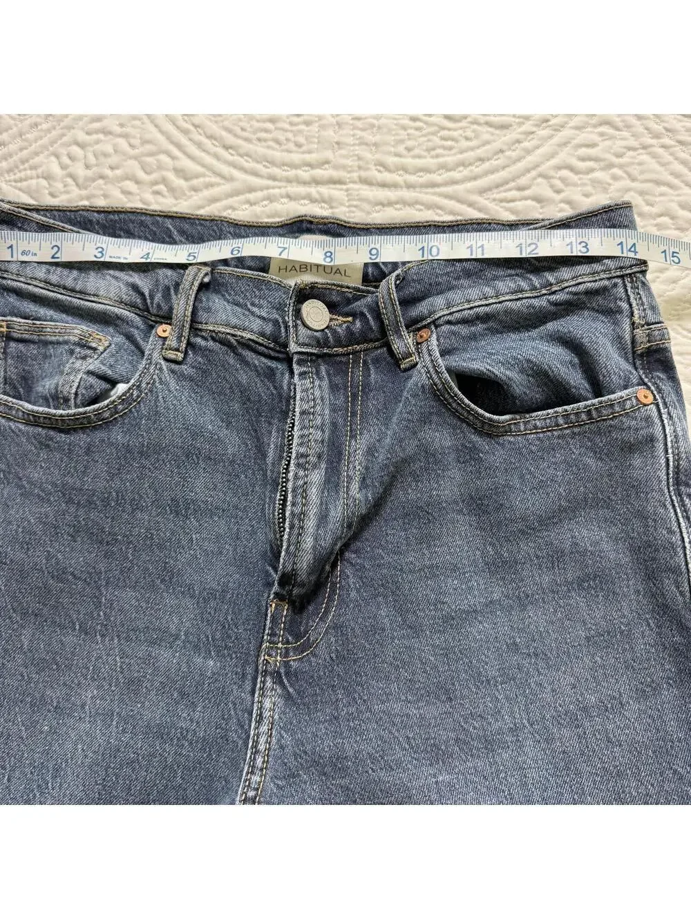 HABITUAL SZ 28 x 32 Wms Tide Wash Tall Girl Friendly‎ Cotton/Tencel Luxury Jeans